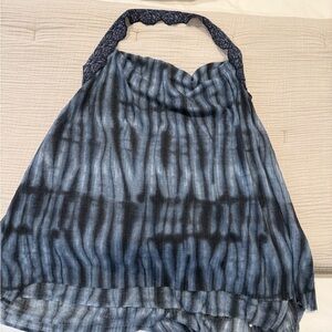 Free People Blue Tie-Dye Halter Top